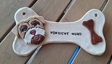 Lade das Bild in den Galerie-Viewer, Schild mit Hundekopf
